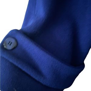 Retro vintage blue wool dress coat.